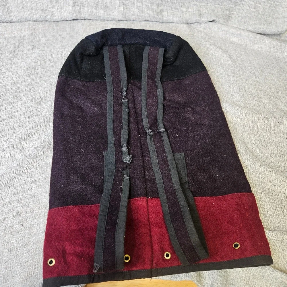 Vintage Handcrafted Wool‎ Striped Backpack Boho Folk Tribal Bag